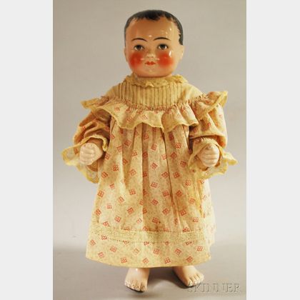 Large Frozen Charlie Pink-tinted China Doll