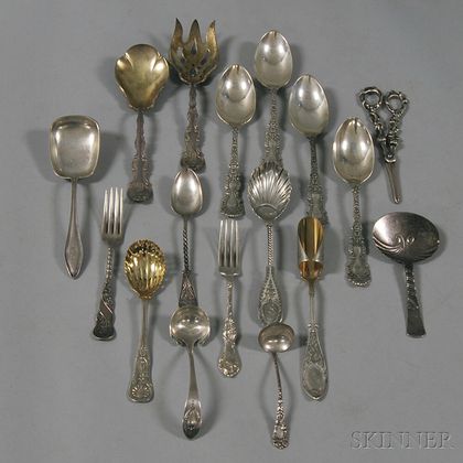 Group of Assorted Sterling Silver Flatware Serving Items