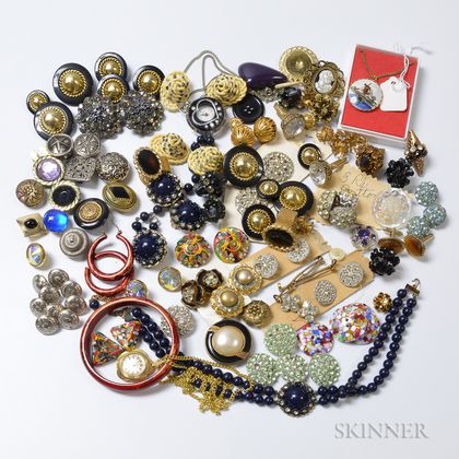 Large Group of Costume Jewelry and Accessories