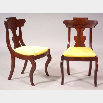 Pair of Classical Mahogany Child's Chairs