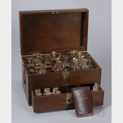 Civil War Campaign-Style Mahogany Medical Chest