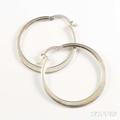 Tiffany & Co. Sterling Silver Hoop Earrings