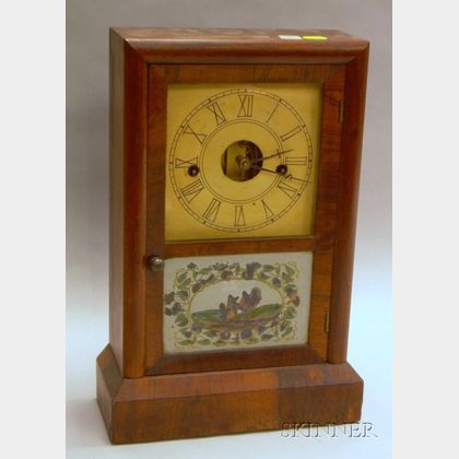Seth Thomas Rosewood and Eglomise Shelf Clock