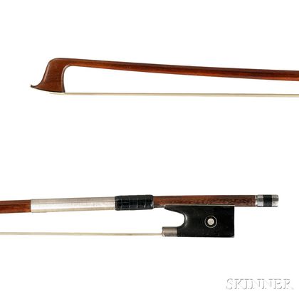 German Silver-mounted Violin Bow, Tubbs Model