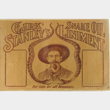 Clark Stanley's Snake Oil Liniment Advertising Poster