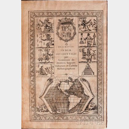 Herrera y Tordesillas, Antonio de (1549-1625) Novus Orbis, sive Descriptio Indiae Occidentalis.