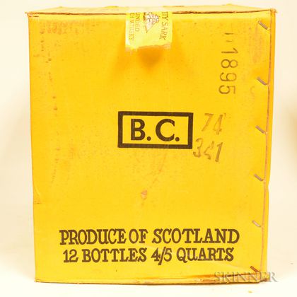 Cutty Sark, 12 4/5 quart bottles (oc) 