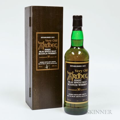 Very Old Ardbeg 30 Years Old, 1 70cl bottle (owc) 