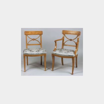 Set of Eight Regency-style Mahogany Dining Chairs