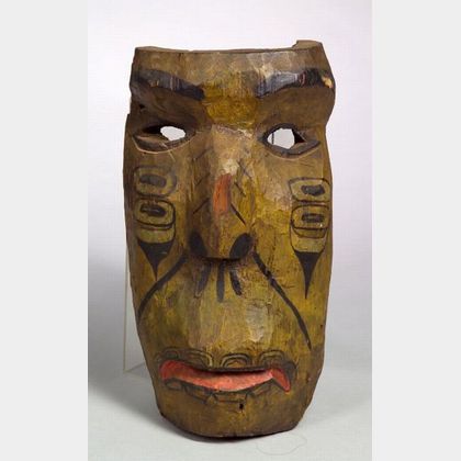 Northwest Carved and Painted Wood Mask