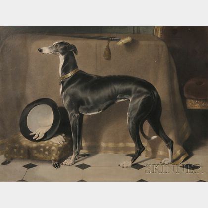 Thomas Landseer (British, 1795-1880),After Edwin Landseer, R.A., (British, 1802-1873) Eos, A Favorite Greyhound of Prince Albert, Insc