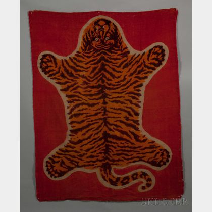 Woven Wool Tiger Blanket