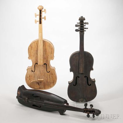 Three Folk Art Violins