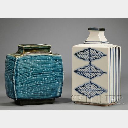 Two Studio Pottery Vases in the Style of Hamada