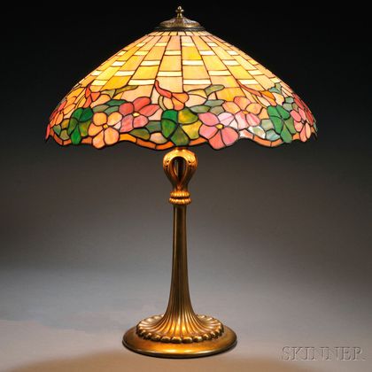 Mosaic Glass Table Lamp Attributed to Wilkinson 