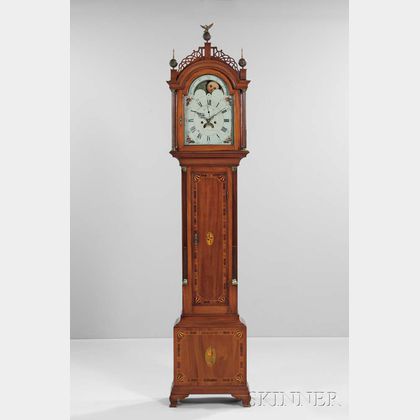 J. Gooding Eight-day Mahogany Tall Clock