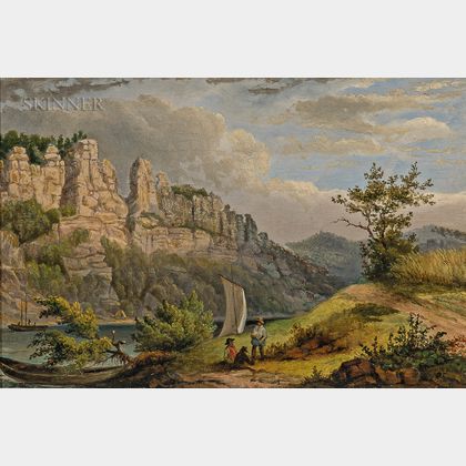 Russell Smith (American, 1812-1896) Castle Rocks