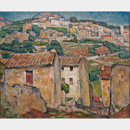 George Herbert Macrum (American, 1878-1970) Hillside Village, Provence