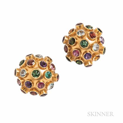 H. Stern 18kt Gold Gem-set Earrings