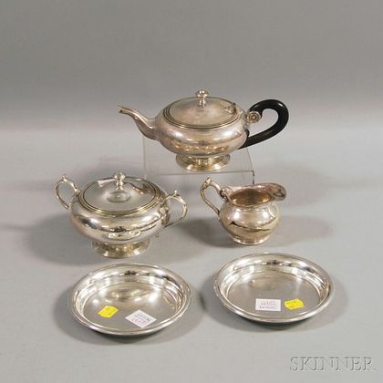Five Pieces of Christofle Silver-plated Tableware