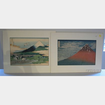 Two Hokusai Prints: