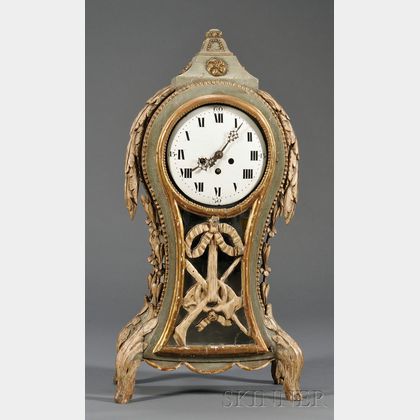 French Wood Mantel Clock