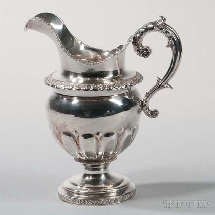 American Coin Silver Pitcher