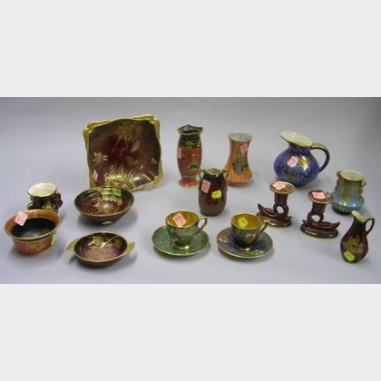 Seventeen Assorted Carlton Ware and Related Porcelain Table Items. 