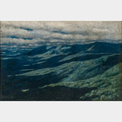 Marcus Waterman (American, 1834-1914) Mountains and Clouds, Vermont
