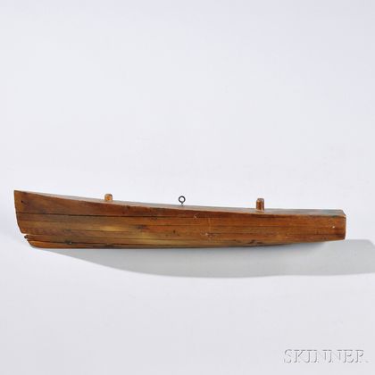 Carved Laminated Half-hull Model