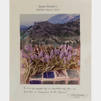 Peter Hutchinson (British, b. 1930) Pyrenees Interrogative, Mountain Grammar Series