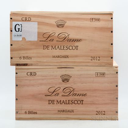 Dame de Malescot 2012, 12 bottles (2 x owc) 