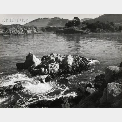 Ansel Adams (American, 1902-1984) Rocks and Swirling Water