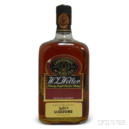 W.L. Weller Centennial Bourbon 10 Years Old (Julios Pick),1 750ml bottle 