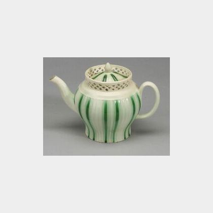 Staffordshire Lead Glazed Teapot and Cover