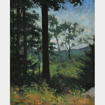 Frank Weston Benson (American, 1862-1951) Woods, Dublin, New Hampshire