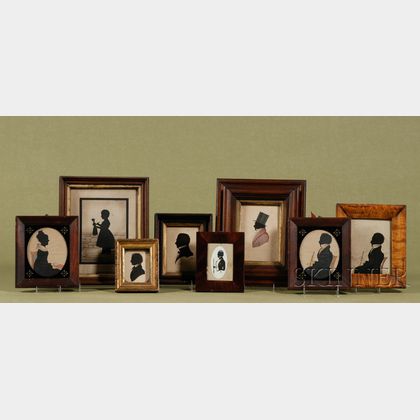 Assembled Collection of American and English Silhouette Portraits