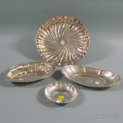 Four Gorham Sterling Silver Dishes