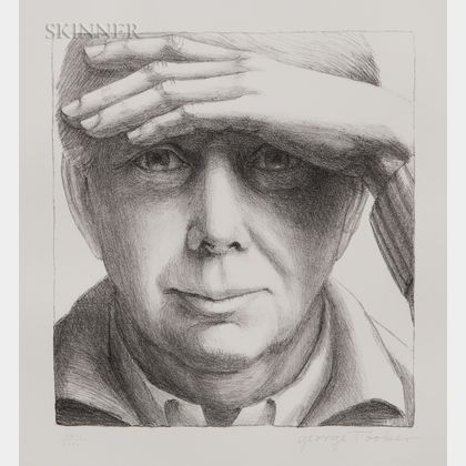 George Tooker (American, 1920-2011) Self Portrait