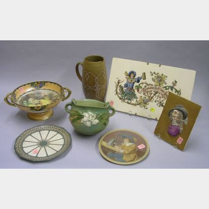 Seven Pieces of Assorted Decorated Collectible Ceramics