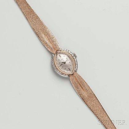Longines 14kt Gold and Diamond Lady's Wristwatch