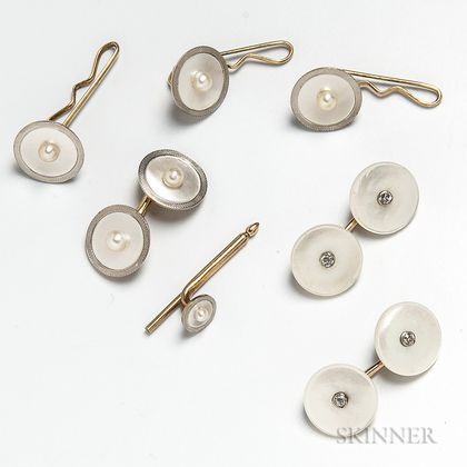 Group of Men's Mother-of-pearl Accessories