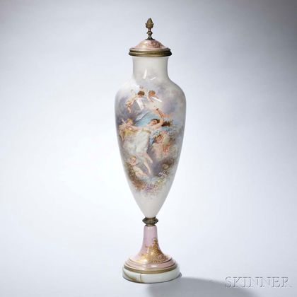 Sevres-style Porcelain Urn