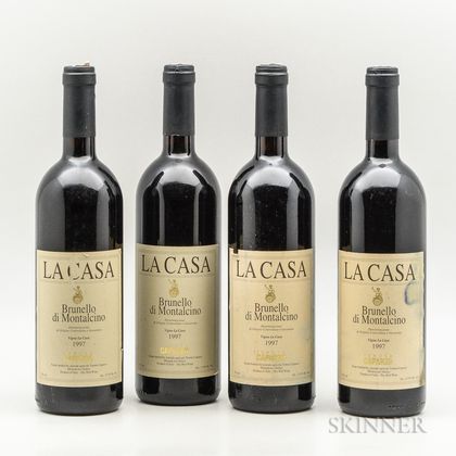 Caparzo Brunello di Montalcino La Casa 1997, 4 bottles 