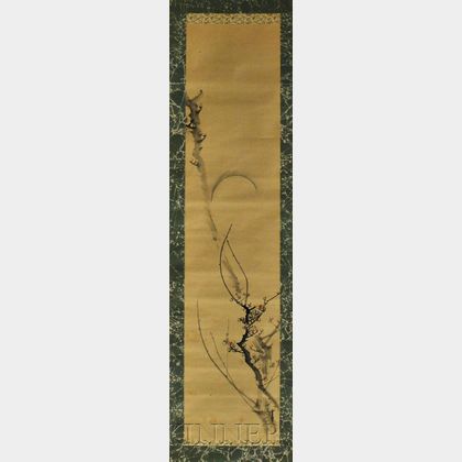 Hanging Scroll Depicting a Plum Branch