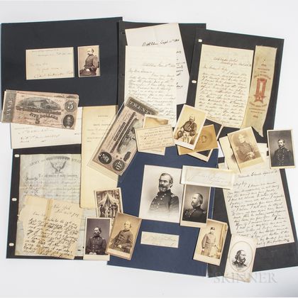 Group of Civil War-era Images, Letters, and Documents