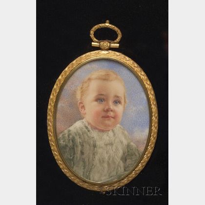Portrait Miniature of Baby Seymour Morris III