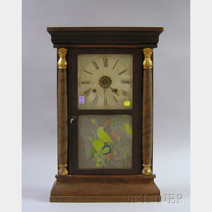 Mahogany Shelf Clock by Waterbury Clock Company
