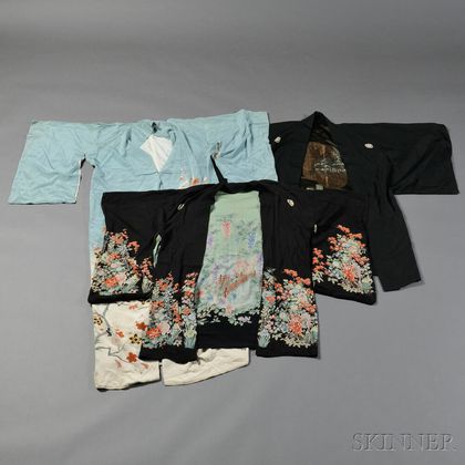 Three Silk Kimonos