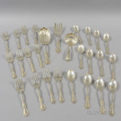 Partial Simpson, Hall, Miller & Co. Sterling Silver Flatware Service